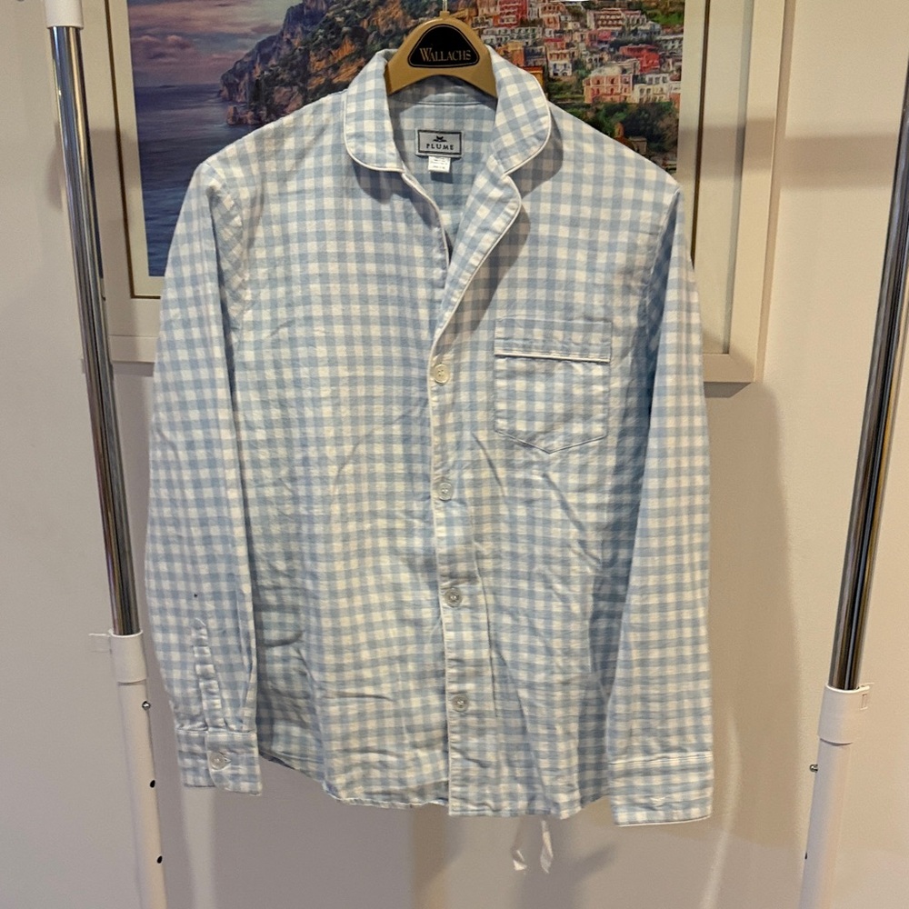 Blue Checkered Men's pajama set